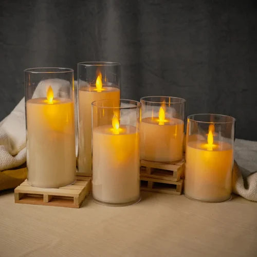 Flickering LED candles