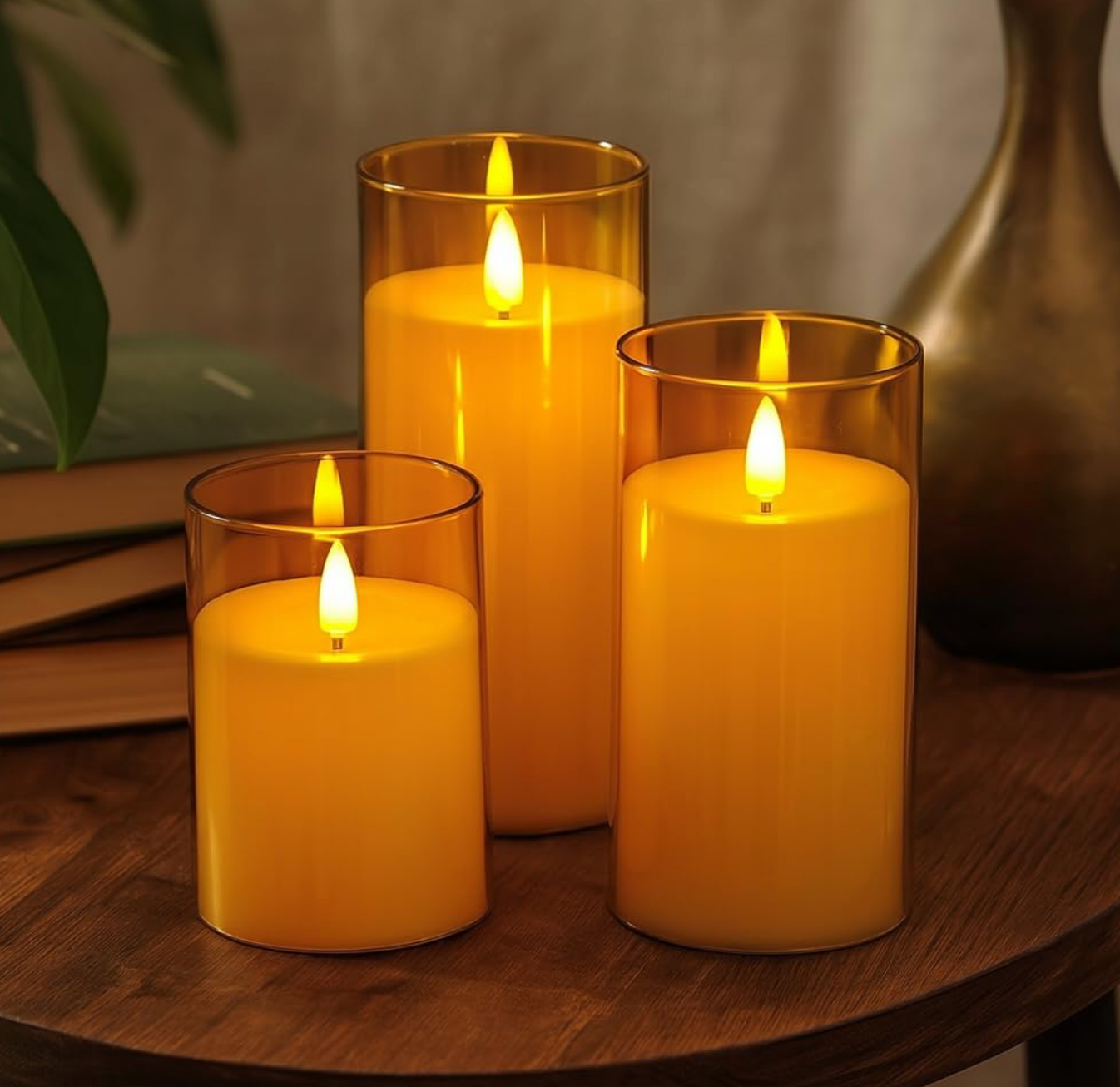 Flickering LED candles