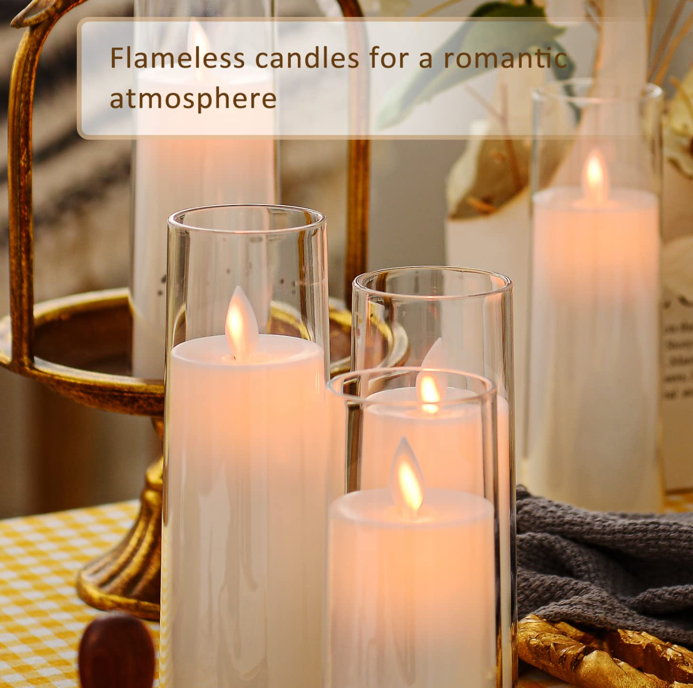 Flickering LED candles